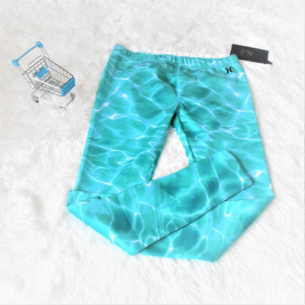 Hurley Leggings Girls Large Hyper Jade Tights